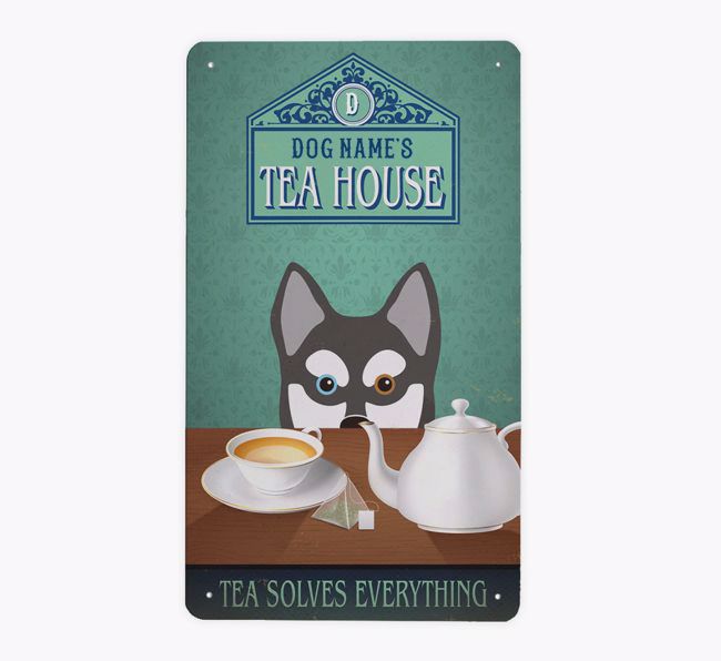 Tea House: Personalised {breedFullName} Metal Sign